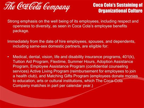 ppt coca cola s organizational culture powerpoint
