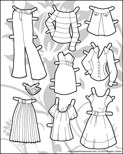 paper dolls printable  clothes discover  beauty  printable paper