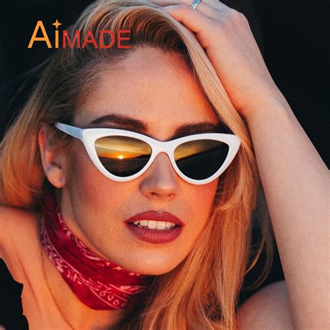 aimade brand designer new sexy retro cat eye sunglasses
