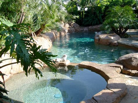 peaceful  natural outdoor spa pool pool