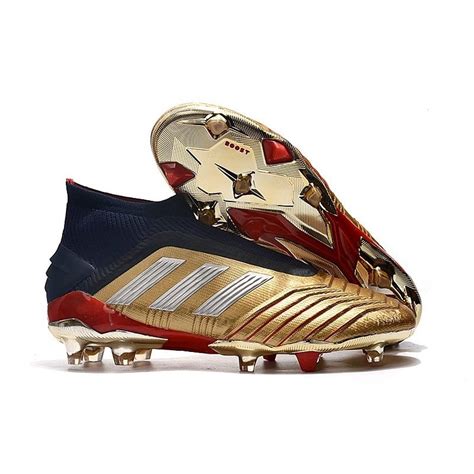 adidas predator  fg soccer cleats golden silver