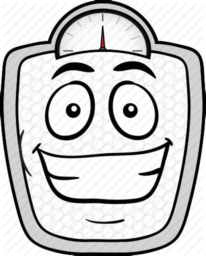 Cartoon Emoji Scale Smiley Weightloss Icon