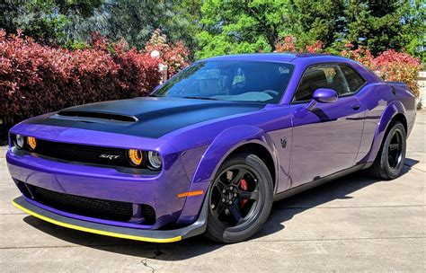 mile  dodge challenger srt demon  sale  bat auctions