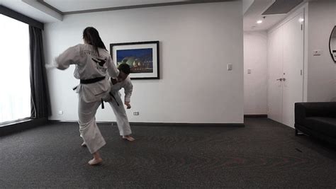 karate trample femdom girls ballbusting extracts from black belt rina