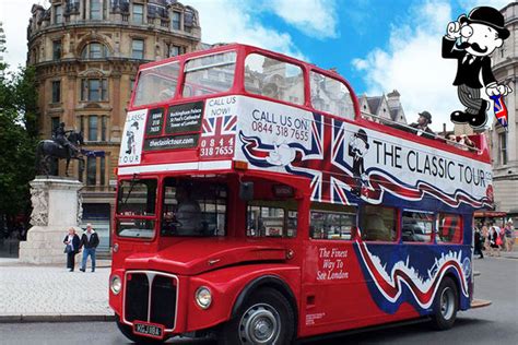 classic london open top bus  london
