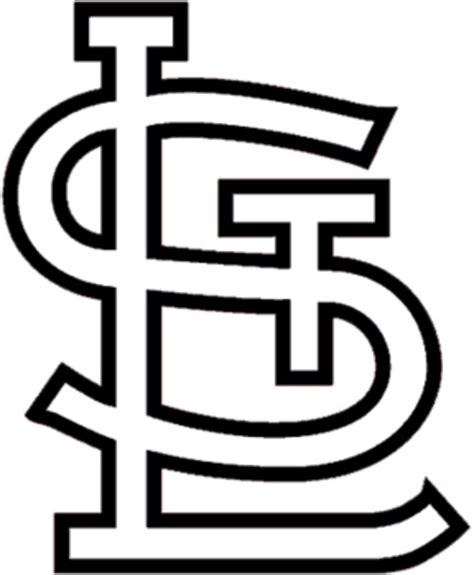 st louis cardinals logo coloring page   copyright coloring pages