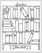 Bookshelf Read Bullet Organizers Shelf Ive Tracker Bookcase Journaling sketch template