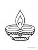 diya picture coloring page   diya picture coloring page