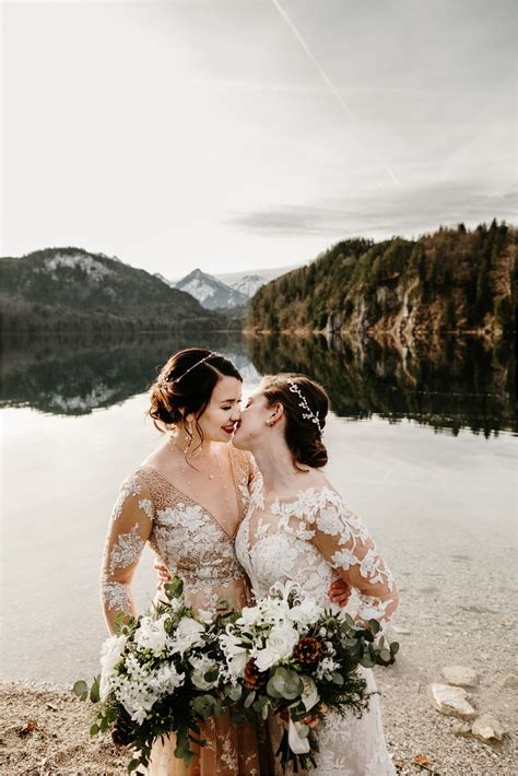 Intimate Lgbt Winter Wedding In The Bavarian Alps Wild Connections