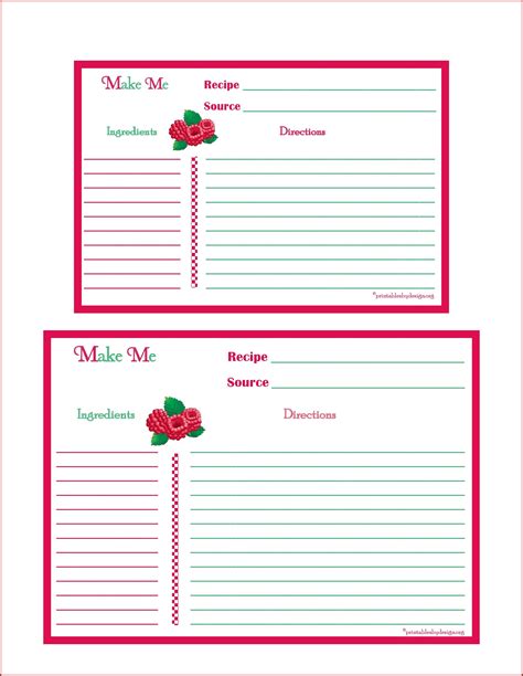 recipe card template template  resume examples ezvgwxzvjk
