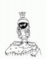 Marvin Martian Coloring Pages Coloringhome Marciano El Looney Tunes Colouring Adult Comments Getcolorings Characters Printable Library Clipart Popular Related sketch template