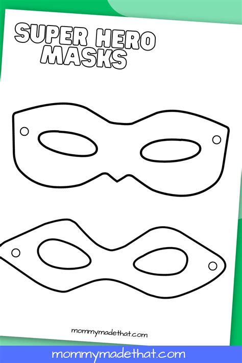 superhero mask templates lots   printables