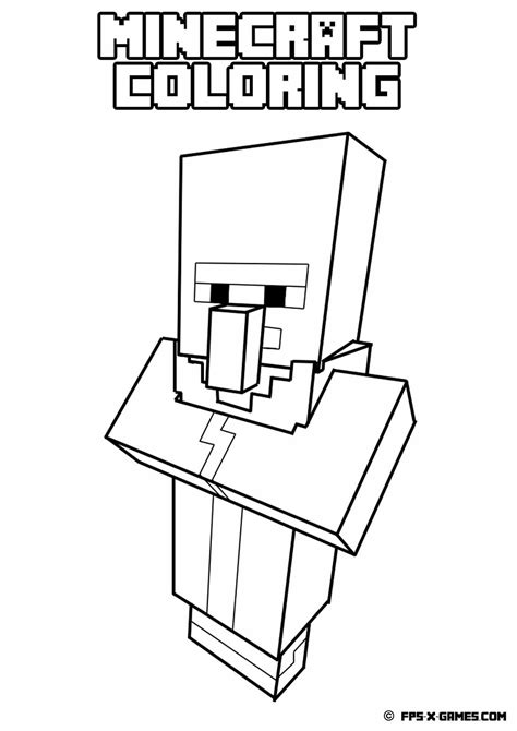 herobrine minecraft  colouring pages