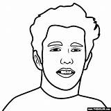Austin Mahone Coloring Thecolor Pages Pop Stars sketch template
