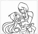 Winx Coloring Pages Flora Helia Club sketch template
