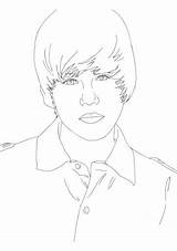 Bieber Ecoloringpage Headshot sketch template