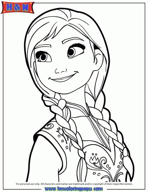 disney frozen coloring pages princess anna