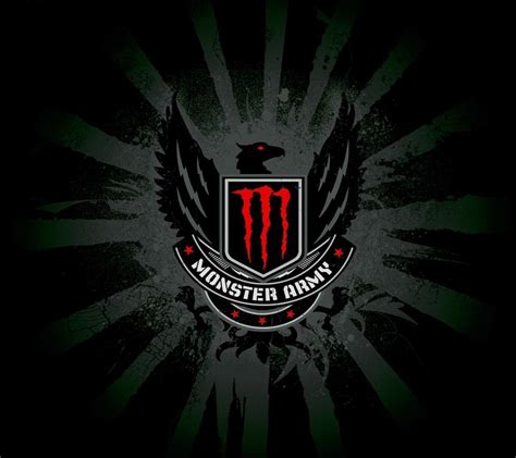 red monster energy logos wallpaper