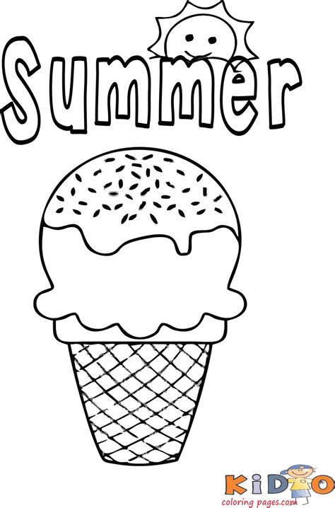 kids coloring pages ice cream coloring pages