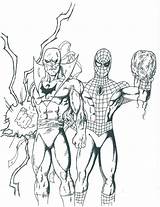 Spiderman Fist Procoloring sketch template