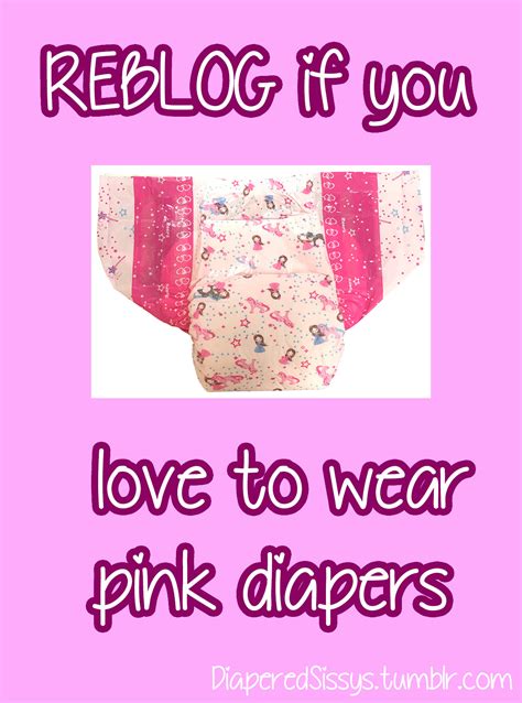 ultradiapersissy diaperedsissys reblog   love  wear pink