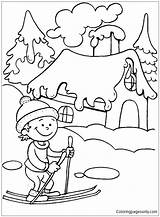 Winter Coloring Pages Time Getcolorings Seasons Colorings sketch template