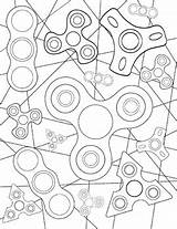 Fidget Spinners Mindset sketch template