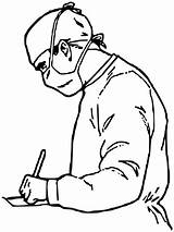 Surgeon Surgery Lineart Medical Transparent Wpclipart Svg Kb sketch template