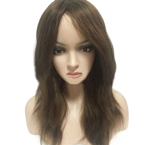 sft  full skin head capillary prosthesis long hair women wig shunfa