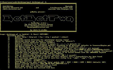dotdotpwn v3 0 2 hacking computer tech hacks computer