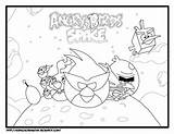 Angry Birds Coloring Space Pages Getcolorings sketch template