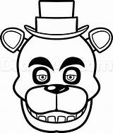 Freddy Fazbear Coloring Pages Five Search Nights sketch template