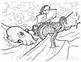 Kraken Coloringhome sketch template