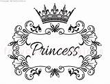 Princess Princesse Couronne Tiara Clip Mot Miracle sketch template