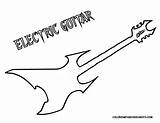 Guitar Coloring Pages Spanish Print sketch template