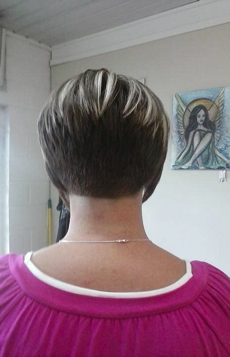 Short Stacked Wedge Haircut Back View Pin On Hairstyles