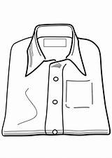 Camisa Camicia Dibujo Hemd Camisas Chemise Kleurplaten Kleding Malvorlage Kleidung Malvorlagen sketch template