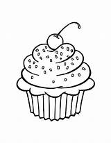 Cupcake Sprinkles Beau Netart sketch template