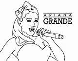 Coloring Ariana Grande Pages Adults Getdrawings sketch template
