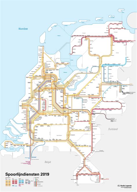 map of netherlands trains rail lines and high speed train of netherlands