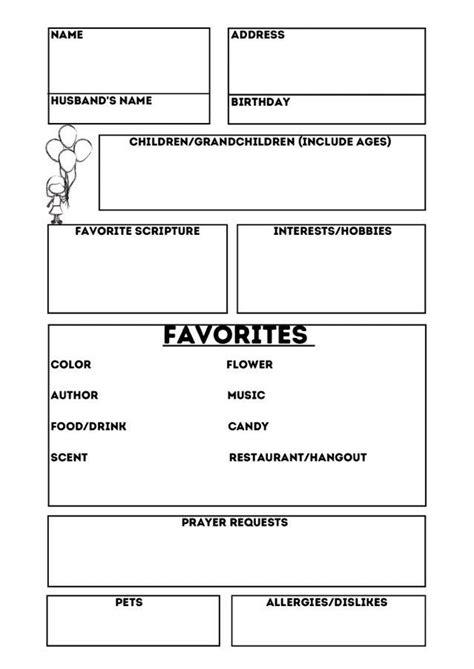 free printable secret sister questionnaire printable world holiday