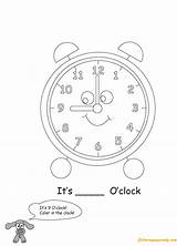 Pages Color Coloring Time Clock Steampunk Wall Coloringpagesonly sketch template