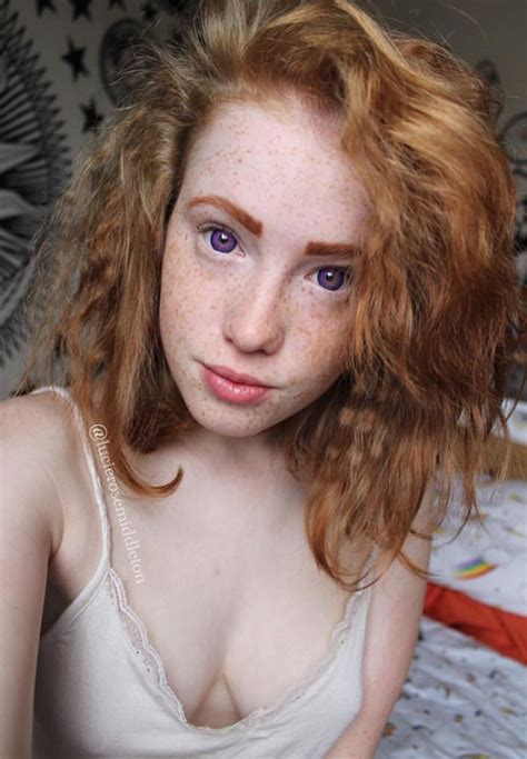 red and freckles “aleaxel67 “lucie middleton one of the