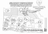 Malaysia Coloring Pages Merdeka Kids Print Blogthis Twitter sketch template
