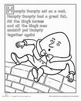 Rhyme Humpty Dumpty Rhymes Worksheet Worksheets sketch template