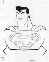 Superman sketch template