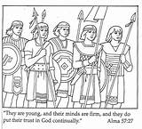 Lds Primary Coloring Pages Mormon Book Lesson Warriors Stripling Lessons Family Visit Activities Stories Parents Google sketch template
