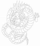 Shenron Dragonball Hei sketch template