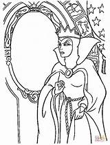 Coloring Pages Mirror Magic Queen Evil Ausmalbilder Schneewittchen Disney Verne Lucille La Coloriage sketch template