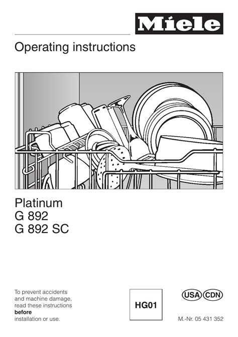 miele gsc user manual  pages